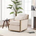 Okak Accent Chairs for Bedroom, 360 Degree Corduroy Swivel Barrel Chair, Leisure Arm Chair, Modern Oversized Accent Chair