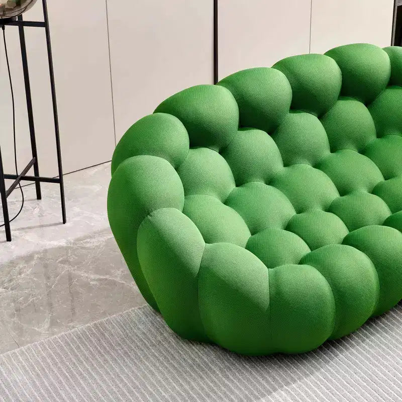75-Inch Modern Floor Loveseat Sofa with 3D Mesh Fabric, Green