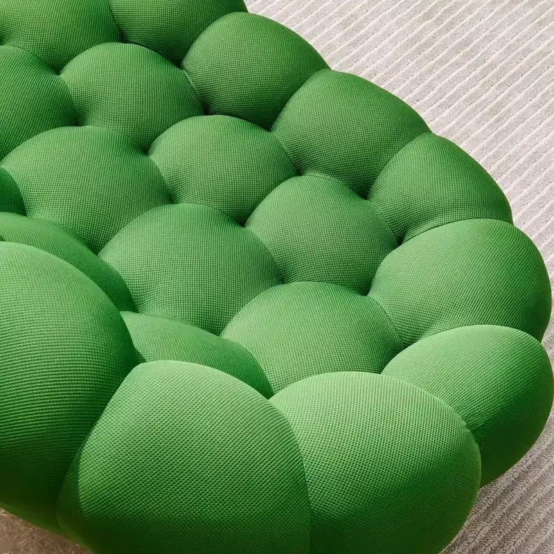 75-Inch Modern Floor Loveseat Sofa with 3D Mesh Fabric, Green