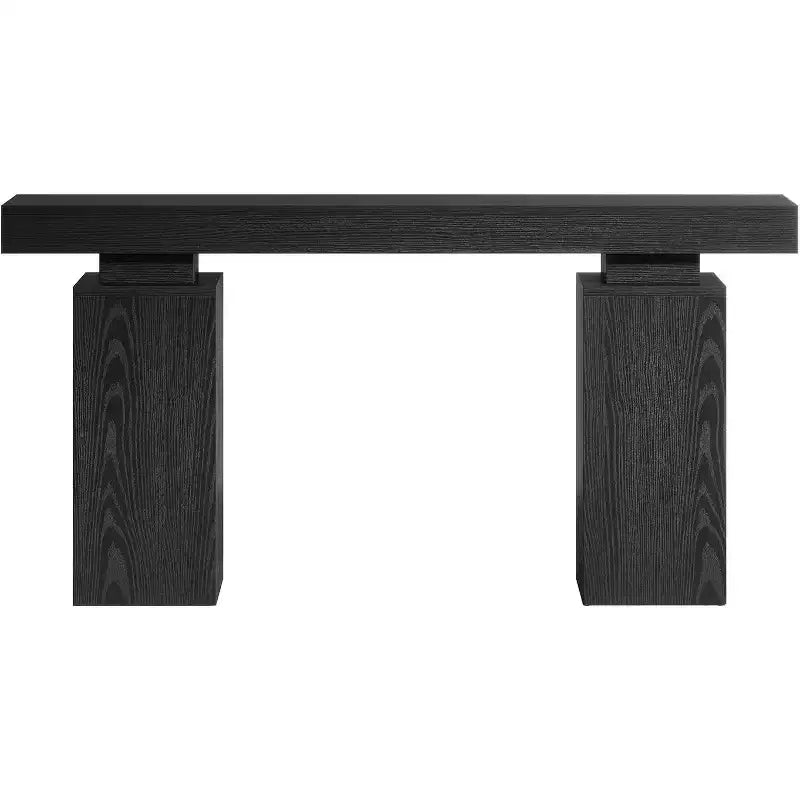 63-Inch Farmhouse Console Table for Entryway, Living Room & Hallway