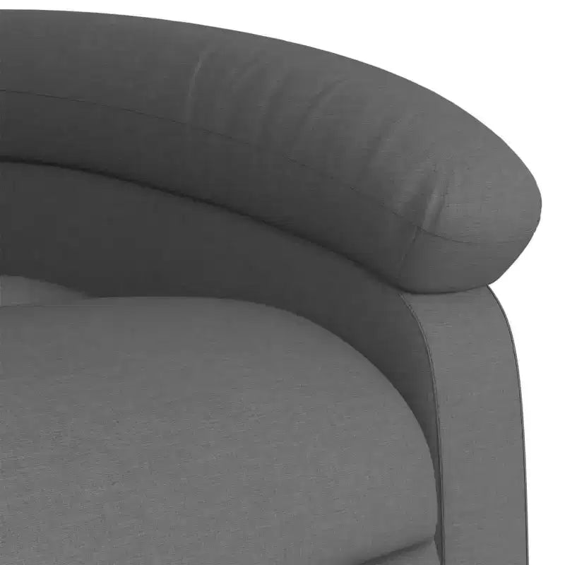 Burgundy Fabric Massage Recliner Chair - Manual Recline, Vibration, Padded Comfort, Side Pocket