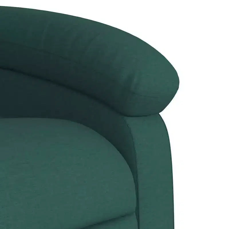 Electric Recliner Chair for Elderly - Adjustable Fabric Armchair, Dark Green