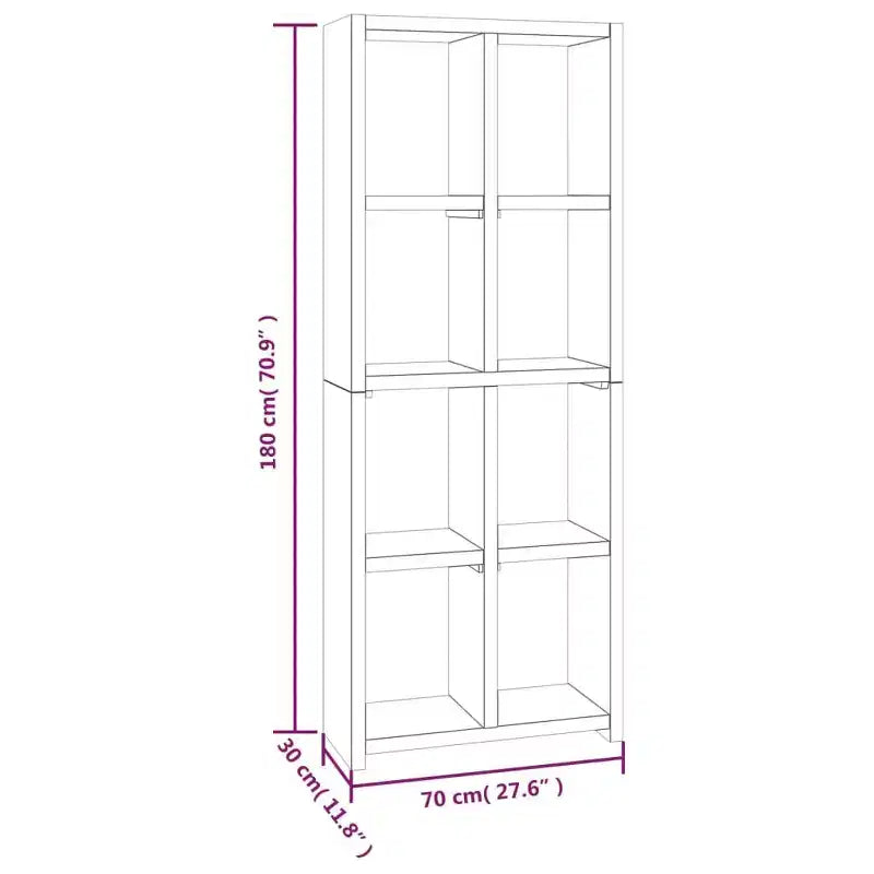 Solid Teak Wood Book Cabinet with Natural Finish - Multifunctional Bookshelf and TV Stand
