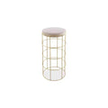Meridian Furniture,Rebar Cream Velvet Bar Stool