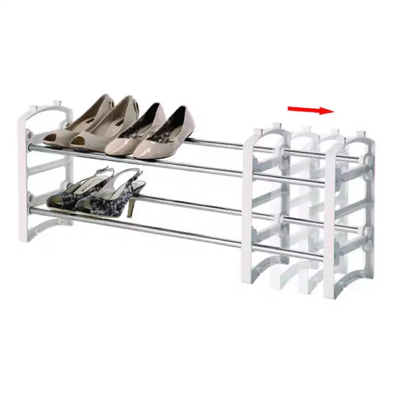 YBM Home 3-Tier Extendable Shoe Rack Storage Organizer