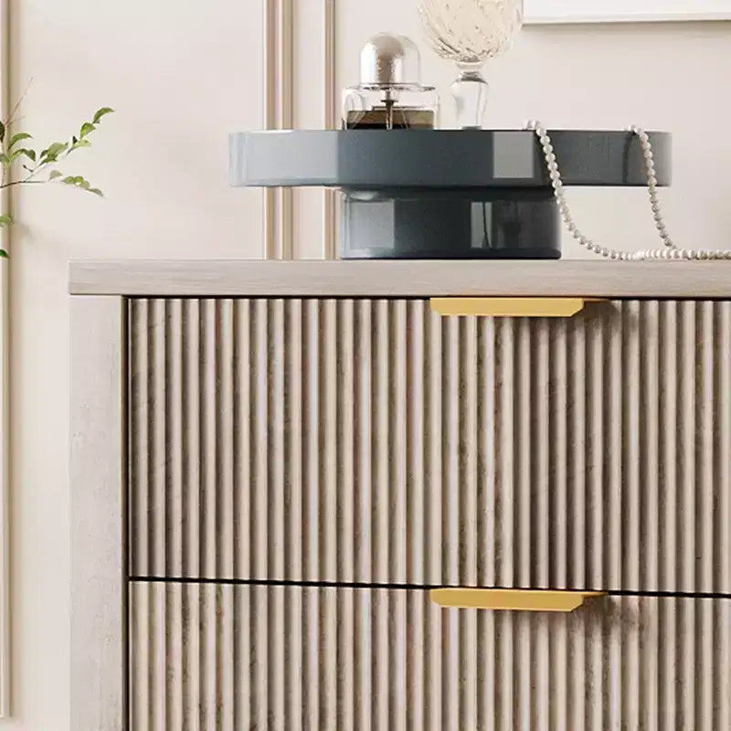 5-Drawer Dresser for Bedroom, Tall Narrow Modern Chest of Drawers, Wooden Storage Cabinet or Nightstand for Small Spaces