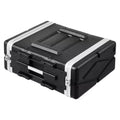 VEVOR 4U Rack Case, Standard 19 in Depth, Server Rack Cabinet with ABS Construction Handle Heavy-Duty Twist Butterfly Latches, Black
