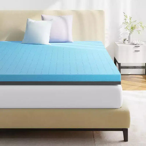 MAYEERTY 3 Inch Twin Mattress Topper - Gel Infused Memory Foam, Cooling Pad for Pressure Relief & Back Pain, CertiPUR-US Certified