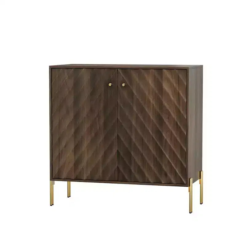 Mid-Century Modern Sideboard Storage Cabinet for Living Room & Kitchen, Brown