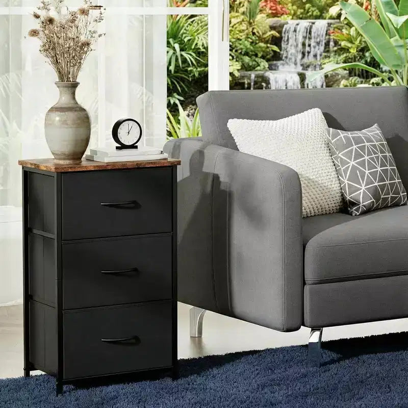 Small 5-Drawer Dresser with Removable Fabric Baskets