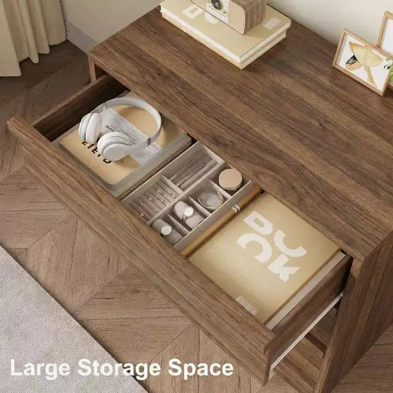 4-Drawer Dresser for Bedroom, Nightstand with Large Storage for Living Room, Nursery & Entryway