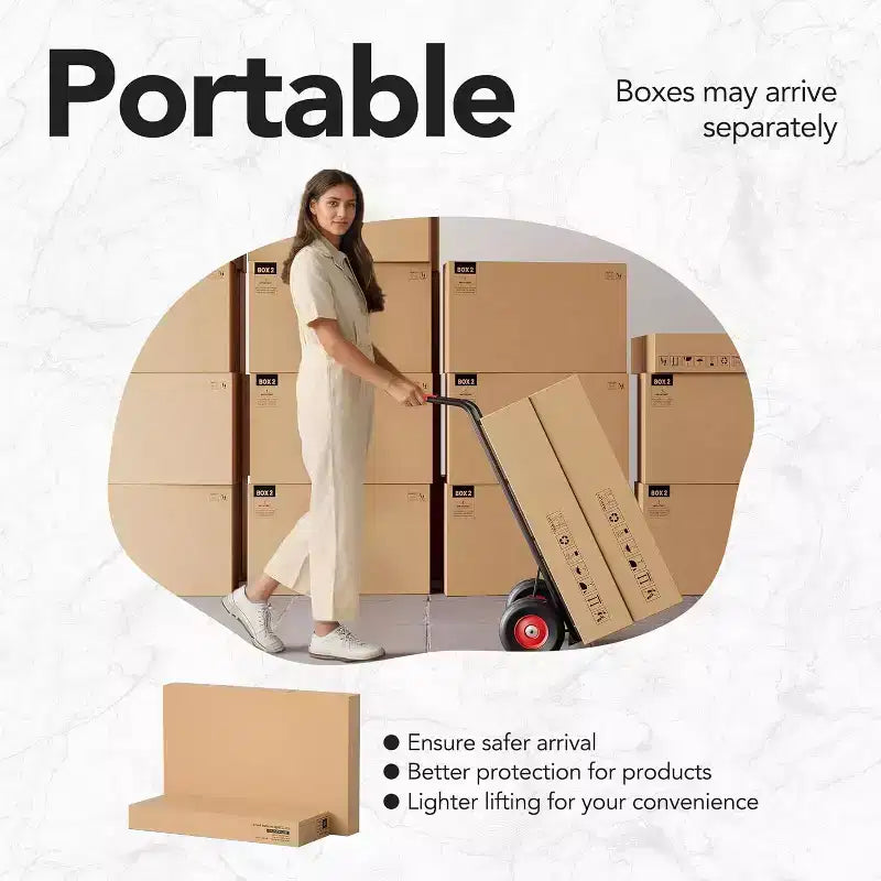 47 Inch Electric Height Adjustable Standing Desk with Drawers and Monitor Stand