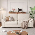 3-Seater Velvet Upholstered Sofa with Button Tufted Design