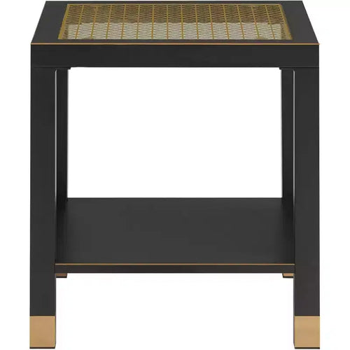 2-Tier Glass End Table with Metal Frame – Versatile Living Room & Bedroom Side Table