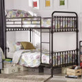 Metal Bunk Bed - Black