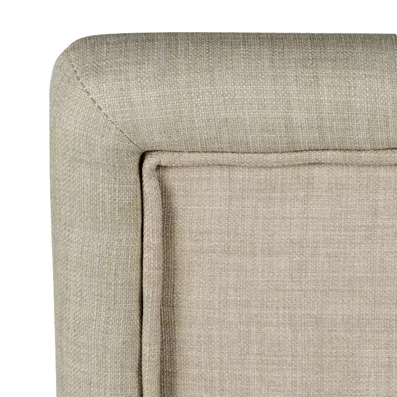 Set of 2 Dining Chair with Nailhead Trim Linen