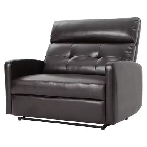 Halima 2-Seater Faux Leather Power Recliner - Brown - Christopher Knight Home: Upholstered Accent Chair, Spot Clean