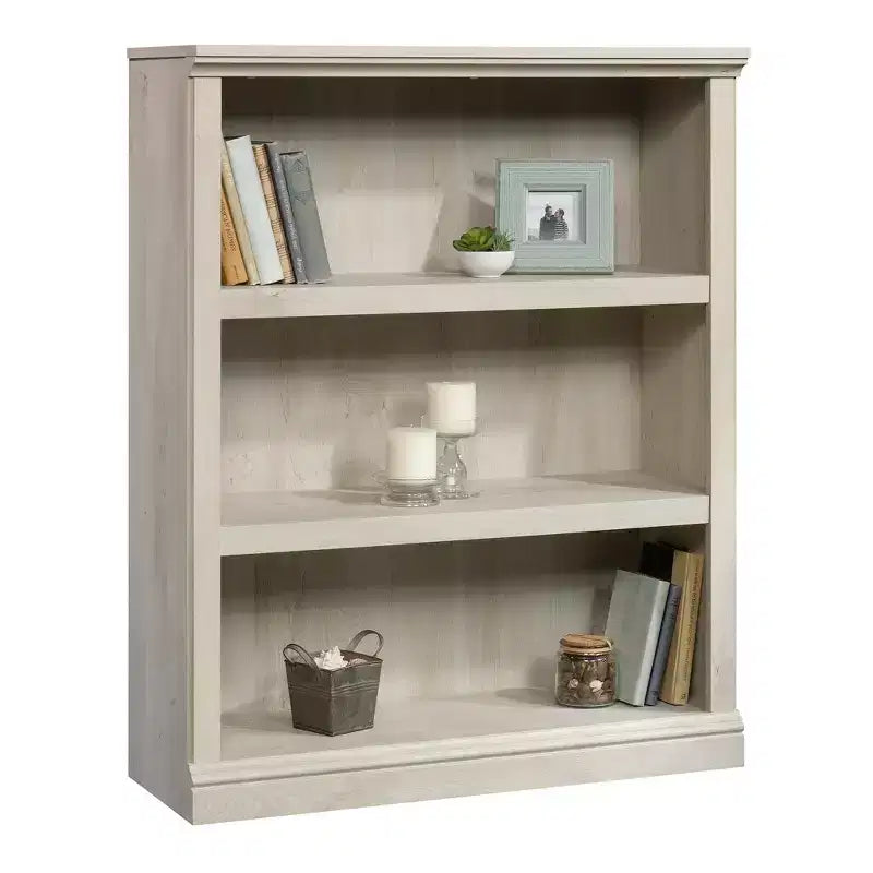 43.78" Decorative Bookshelf Brown 3 Shelves Chestnut