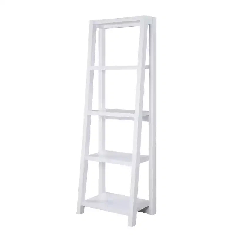 63.25" 5-Tier Bookcase White