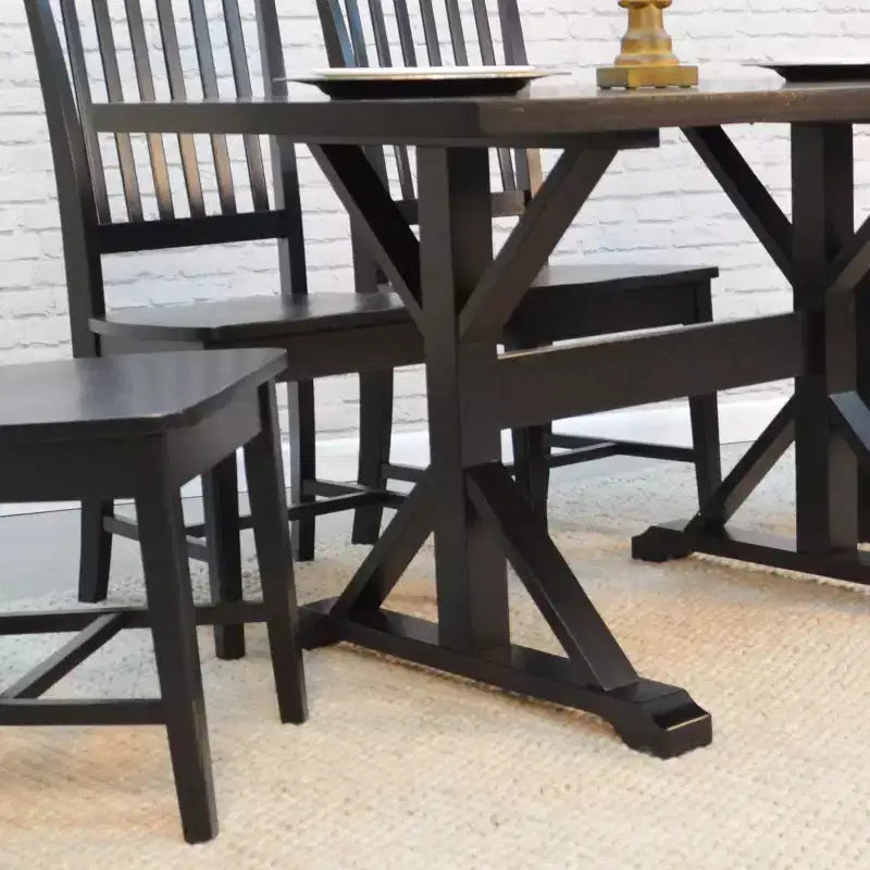 48" Trestle Dining Table