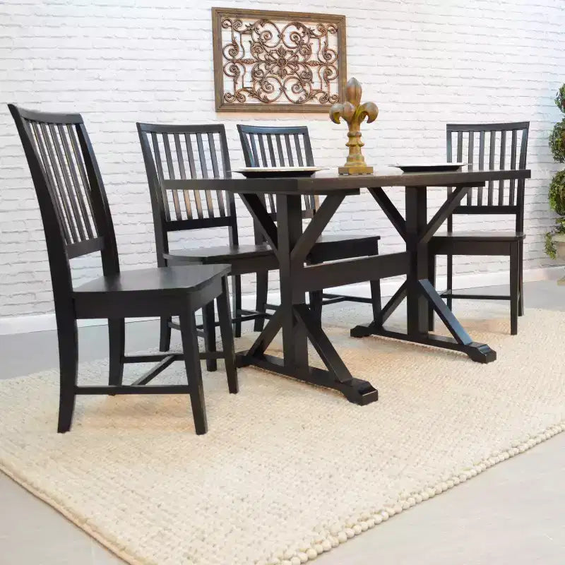 48" Trestle Dining Table
