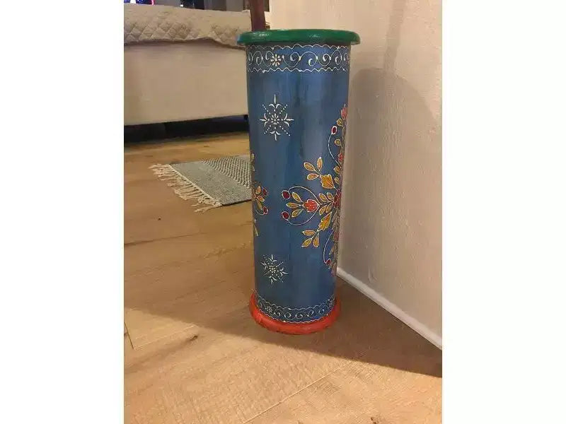 Handpainted Solid Wood Umbrella Stand