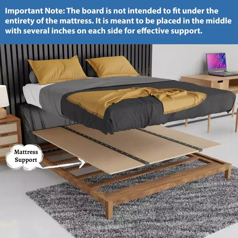 Foldable Box Spring Bunkie Board and Bed Support Board for Day Bed, Trundle Bed, Bunk Bed