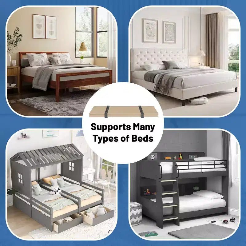 Foldable Box Spring Bunkie Board and Bed Support Board for Day Bed, Trundle Bed, Bunk Bed