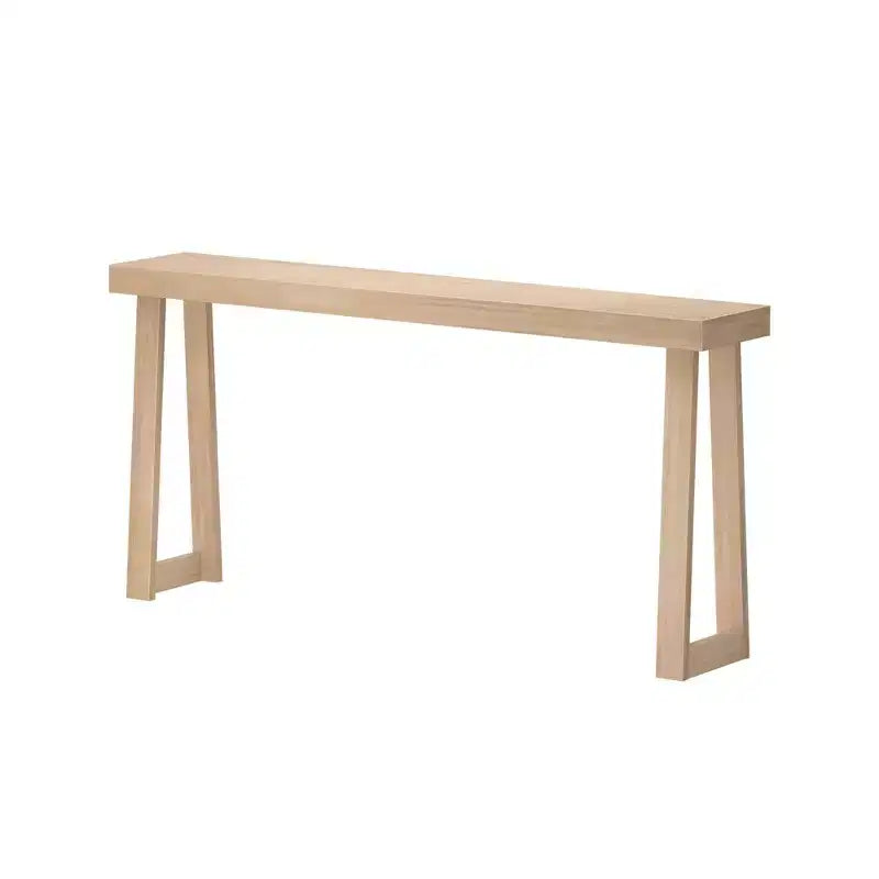 Solid Wood 66" Console Table, Entryway Table, Narrow Foyer Table