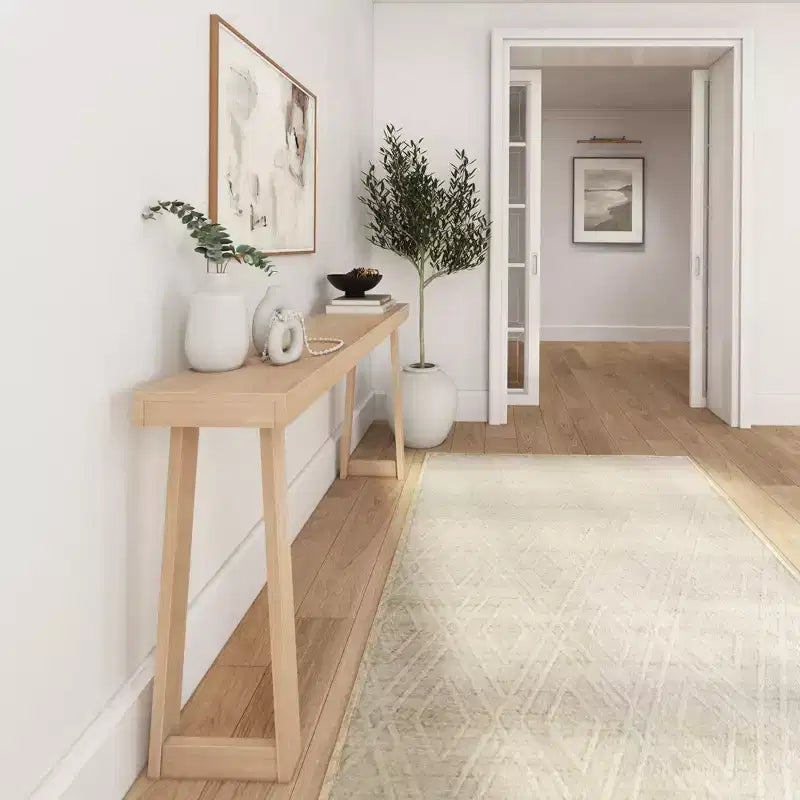 Solid Wood 66" Console Table, Entryway Table, Narrow Foyer Table