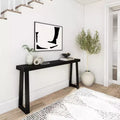 Plank+Beam Solid Wood 66 Console Table, Classic Entryway Table, Narrow Foyer Table